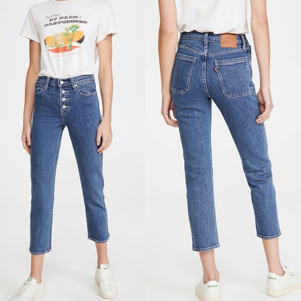 Levi's Wedgie Sz 27 Button Fly High Waist Jeans